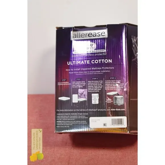 Allerease Full Ultimate Cotton Waterproof Allergen Mattress Protector* - Picture 5 of 7